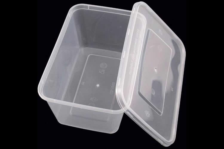 一次性塑料飯盒，PE為原材料